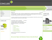 Tablet Screenshot of conclude.co.za